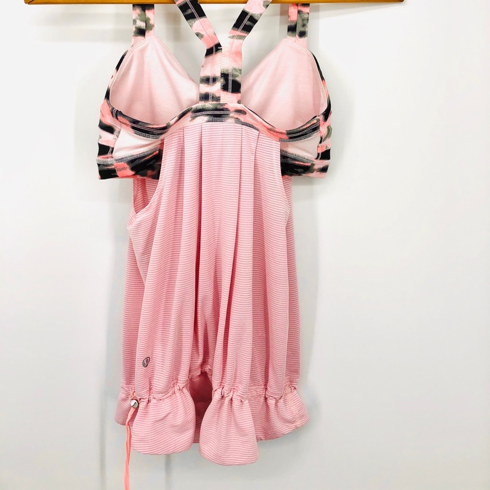 ✨Lululemon RestLess Pink Camo Sports Bra Top Sleeveless  6 Barbiecore Ballet - Picture 10 of 16